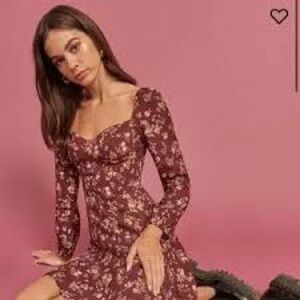 Reformation red mochi dress